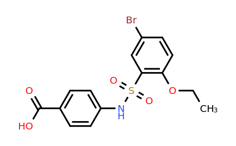 CAS 327086-78-2 | 4-(5-bromo-2-ethoxybenzenesulfonamido)benzoic acid