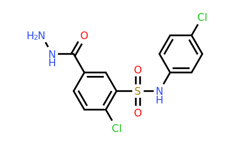 CAS 327086-79-3 | 2-chloro-N-(4-chlorophenyl)-5-(hydrazinecarbonyl)benzene-1-sulfonamide