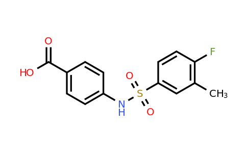 CAS 327091-30-5 | 4-(4-Fluoro-3-methylphenylsulfonamido)benzoic acid