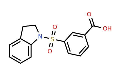 CAS 327092-69-3 | 3-(2,3-dihydro-1H-indole-1-sulfonyl)benzoic acid