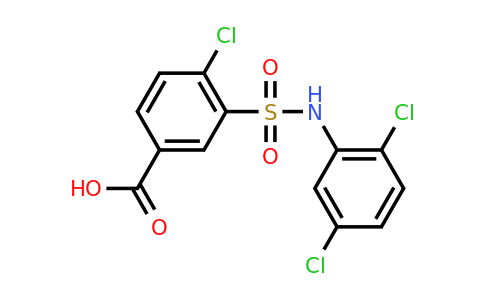 CAS 327092-97-7 | 4-chloro-3-[(2,5-dichlorophenyl)sulfamoyl]benzoic acid