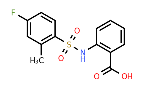 CAS 327105-31-7 | 2-(4-fluoro-2-methylbenzenesulfonamido)benzoic acid