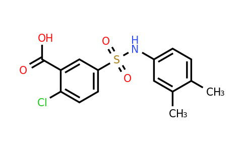 CAS 327106-17-2 | 2-Chloro-5-(N-(3,4-dimethylphenyl)sulfamoyl)benzoic acid