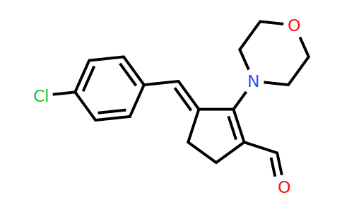 CAS 327106-84-3 | 3-[(4-Chlorophenyl)methylidene]-2-(morpholin-4-yl)cyclopent-1-ene-1-carbaldehyde
