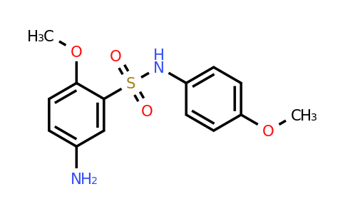 CAS 327975-71-3 | 5-Amino-2-methoxy-N-(4-methoxyphenyl)benzenesulfonamide