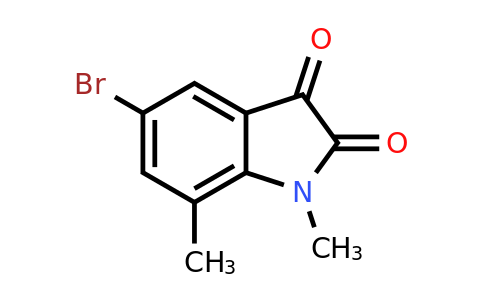 CAS 327982-93-4 | 5-bromo-1,7-dimethyl-2,3-dihydro-1H-indole-2,3-dione