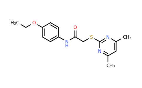 CAS 328020-43-5 | 2-((4,6-Dimethylpyrimidin-2-yl)thio)-N-(4-ethoxyphenyl)acetamide