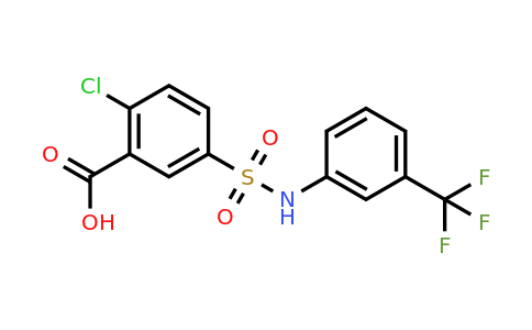 CAS 328028-29-1 | 2-chloro-5-{[3-(trifluoromethyl)phenyl]sulfamoyl}benzoic acid