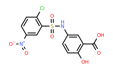 CAS 328028-30-4 | 5-(2-chloro-5-nitrobenzenesulfonamido)-2-hydroxybenzoic acid