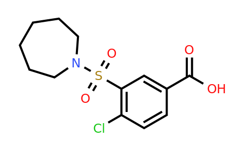 CAS 328032-91-3 | 3-(azepane-1-sulfonyl)-4-chlorobenzoic acid