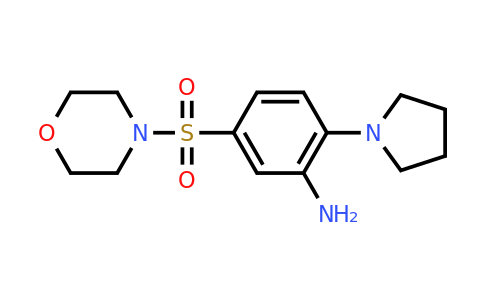 CAS 328106-72-5 | 5-(morpholine-4-sulfonyl)-2-(pyrrolidin-1-yl)aniline