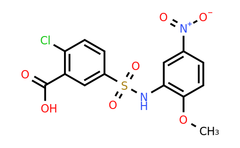 CAS 328108-87-8 | 2-chloro-5-[(2-methoxy-5-nitrophenyl)sulfamoyl]benzoic acid