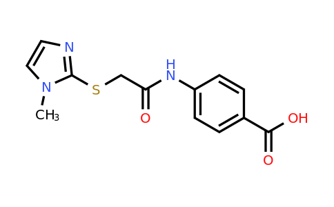 CAS 328288-94-4 | 4-{2-[(1-methyl-1H-imidazol-2-yl)sulfanyl]acetamido}benzoic acid