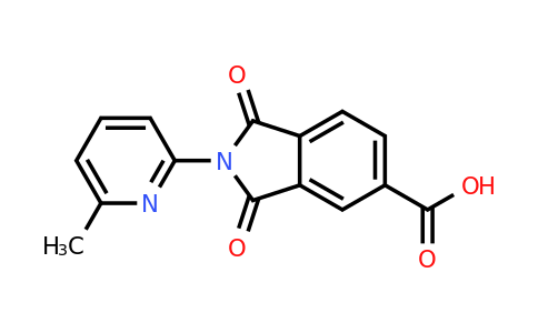 CAS 328549-51-5 | 2-(6-Methylpyridin-2-yl)-1,3-dioxoisoindoline-5-carboxylic acid