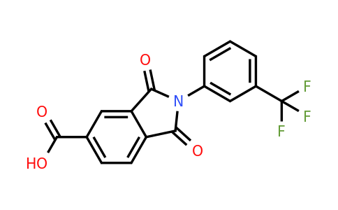 CAS 328555-35-7 | 1,3-Dioxo-2-(3-(trifluoromethyl)phenyl)isoindoline-5-carboxylic acid