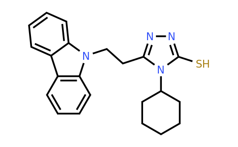 CAS 328556-77-0 | 5-[2-(9H-carbazol-9-yl)ethyl]-4-cyclohexyl-4H-1,2,4-triazole-3-thiol