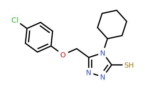 CAS 328556-86-1 | 5-[(4-chlorophenoxy)methyl]-4-cyclohexyl-4H-1,2,4-triazole-3-thiol