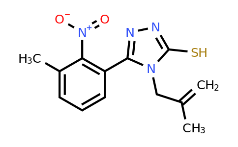 CAS 328556-89-4 | 5-(3-methyl-2-nitrophenyl)-4-(2-methylprop-2-en-1-yl)-4H-1,2,4-triazole-3-thiol