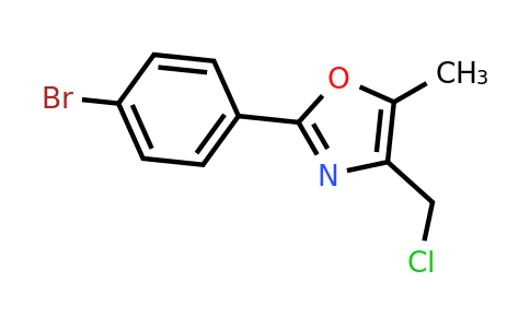 CAS 328918-81-6 | 2-(4-bromophenyl)-4-(chloromethyl)-5-methyloxazole