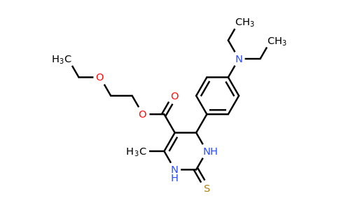 CAS 329062-31-9 | 2-Ethoxyethyl 4-(4-(diethylamino)phenyl)-6-methyl-2-thioxo-1,2,3,4-tetrahydropyrimidine-5-carboxylate