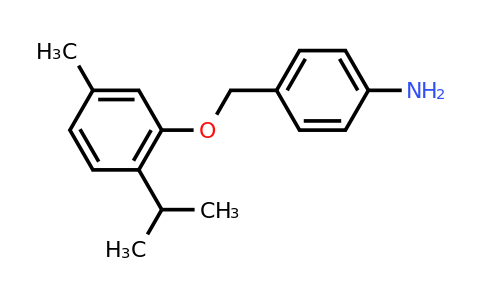 CAS 329063-78-7 | 4-{[5-methyl-2-(propan-2-yl)phenoxy]methyl}aniline