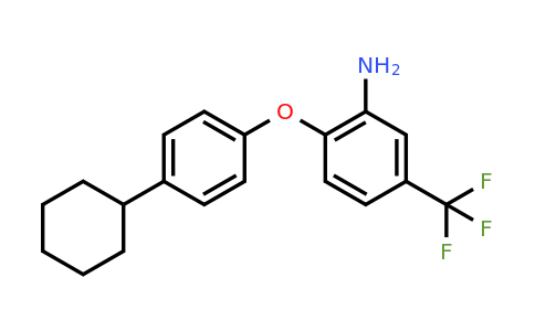 CAS 329063-84-5 | 2-(4-Cyclohexylphenoxy)-5-(trifluoromethyl)aniline
