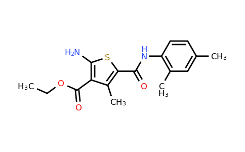 CAS 329082-05-5 | ethyl 2-amino-5-[(2,4-dimethylphenyl)carbamoyl]-4-methylthiophene-3-carboxylate