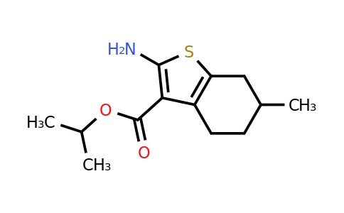 CAS 329222-97-1 | propan-2-yl 2-amino-6-methyl-4,5,6,7-tetrahydro-1-benzothiophene-3-carboxylate