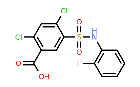 CAS 329265-50-1 | 2,4-dichloro-5-[(2-fluorophenyl)sulfamoyl]benzoic acid