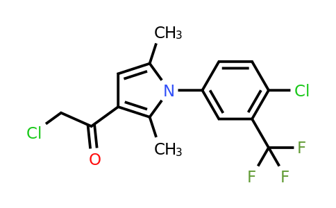 CAS 329266-67-3 | 2-chloro-1-{1-[4-chloro-3-(trifluoromethyl)phenyl]-2,5-dimethyl-1H-pyrrol-3-yl}ethan-1-one