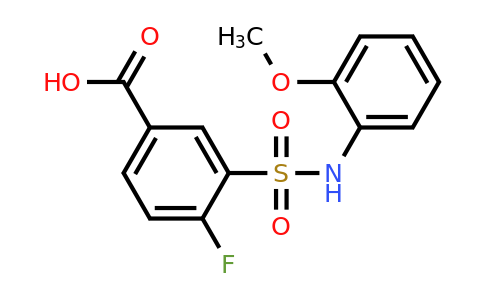 CAS 329269-49-0 | 4-Fluoro-3-(N-(2-methoxyphenyl)sulfamoyl)benzoic acid