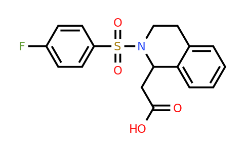 CAS 329269-71-8 | 2-[2-(4-fluorobenzenesulfonyl)-1,2,3,4-tetrahydroisoquinolin-1-yl]acetic acid