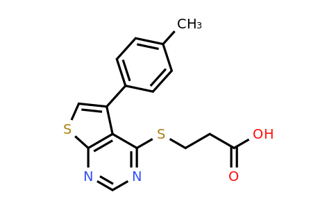 CAS 329907-28-0 | 3-{[5-(4-methylphenyl)thieno[2,3-d]pyrimidin-4-yl]sulfanyl}propanoic acid