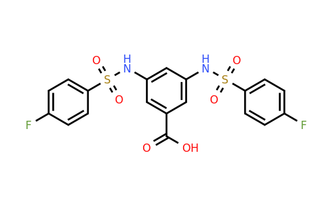 CAS 329908-32-9 | 3,5-bis(4-fluorobenzenesulfonamido)benzoic acid
