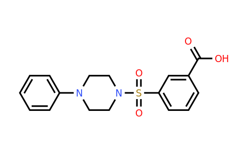 CAS 329932-88-9 | 3-[(4-phenylpiperazin-1-yl)sulfonyl]benzoic acid