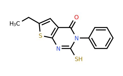 CAS 330449-38-2 | 6-ethyl-3-phenyl-2-sulfanyl-3H,4H-thieno[2,3-d]pyrimidin-4-one