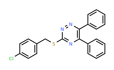 3-((4-Chlorobenzyl)thio)-5,6-diphenyl-1,2,4-triazine