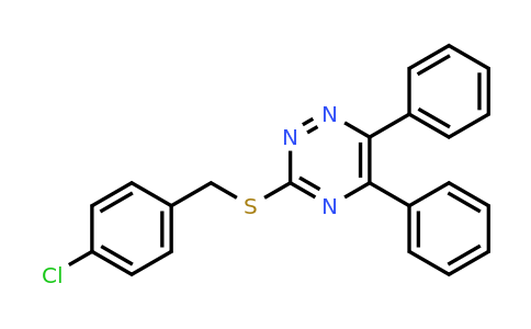 CAS 330551-81-0 | 3-((4-Chlorobenzyl)thio)-5,6-diphenyl-1,2,4-triazine