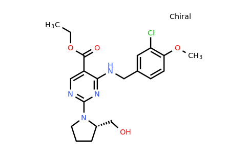 CAS 330785-83-6 | (S)-Ethyl 4-((3-chloro-4-methoxybenzyl)amino)-2-(2-(hydroxymethyl)pyrrolidin-1-yl)pyrimidine-5-carboxylate