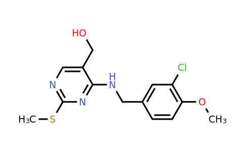 CAS 330785-85-8 | (4-((3-Chloro-4-methoxybenzyl)amino)-2-(methylthio)pyrimidin-5-yl)methanol