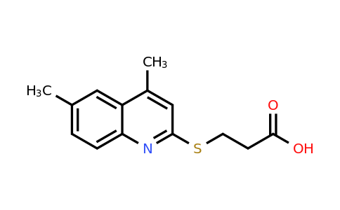 CAS 330832-52-5 | 3-((4,6-Dimethylquinolin-2-yl)thio)propanoic acid