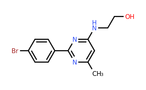 CAS 330981-72-1 | 2-((2-(4-Bromophenyl)-6-methylpyrimidin-4-yl)amino)ethanol