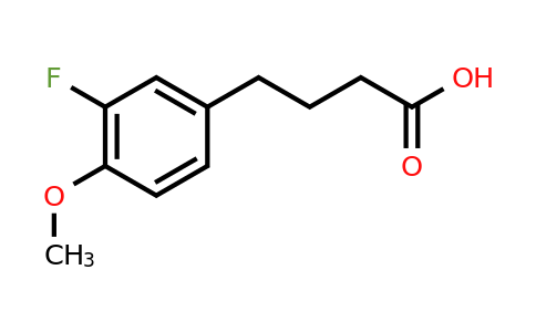CAS 331-42-0 | 4-(3-fluoro-4-methoxyphenyl)butanoic acid