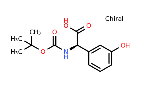CAS 33130-90-4 | (2R)-2-[(Tert-butoxy)carbonylamino]-2-(3-hydroxyphenyl)acetic acid