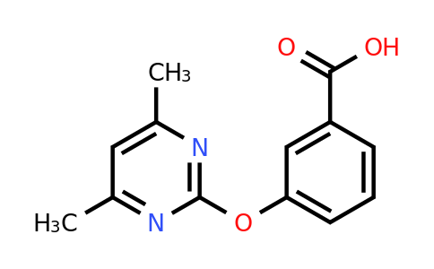 CAS 331461-84-8 | 3-((4,6-Dimethylpyrimidin-2-yl)oxy)benzoic acid