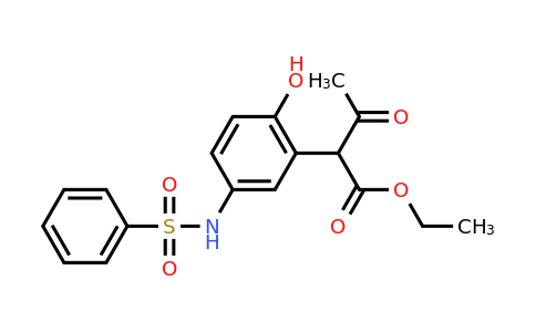 CAS 331652-77-8 | Ethyl 2-(2-hydroxy-5-(phenylsulfonamido)phenyl)-3-oxobutanoate