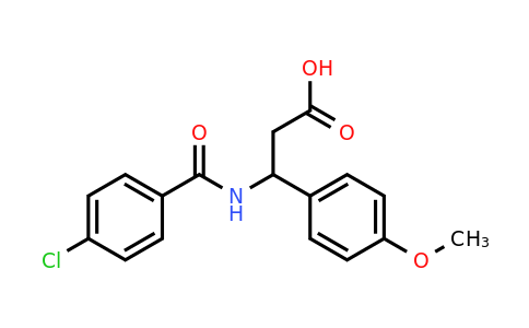 CAS 332052-54-7 | 3-(4-Chlorobenzamido)-3-(4-methoxyphenyl)propanoic acid