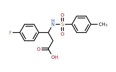 CAS 332052-57-0 | 3-(4-Fluorophenyl)-3-(4-methylphenylsulfonamido)propanoic acid