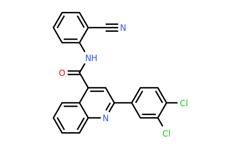 CAS 332157-26-3 | N-(2-Cyanophenyl)-2-(3,4-dichlorophenyl)quinoline-4-carboxamide