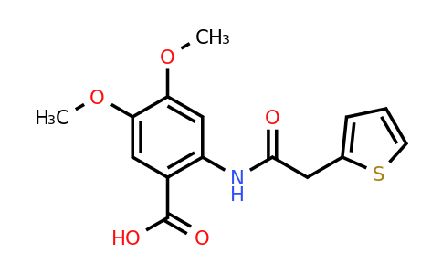 CAS 332163-07-2 | 4,5-dimethoxy-2-[2-(thiophen-2-yl)acetamido]benzoic acid